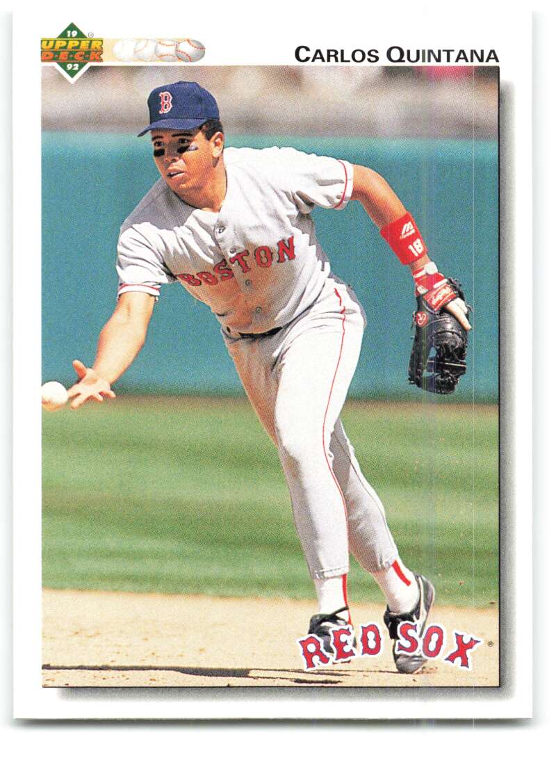1992 Upper Deck #421 Carlos Quintana Boston Red Sox Image 1