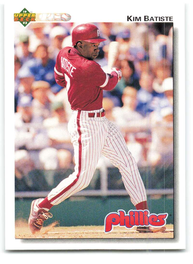 1992 Upper Deck #422 Kim Batiste Philadelphia Phillies Image 1