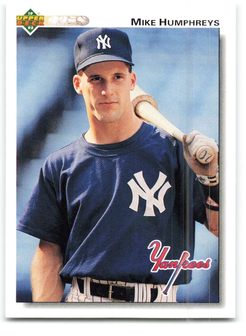 1992 Upper Deck #432 Mike Humphreys New York Yankees Image 1