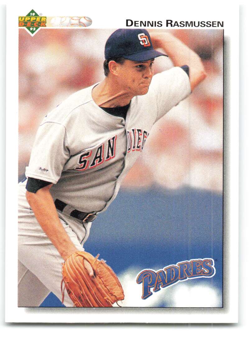 1992 Upper Deck #439 Dennis Rasmussen San Diego Padres Image 1