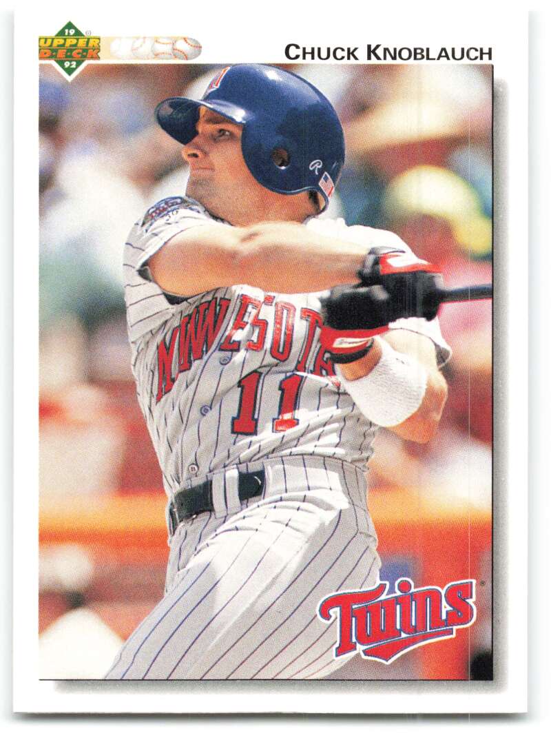 1992 Upper Deck #446 Chuck Knoblauch Minnesota Twins Image 1
