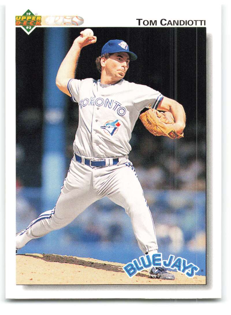 1992 Upper Deck #447 Tom Candiotti Toronto Blue Jays Image 1