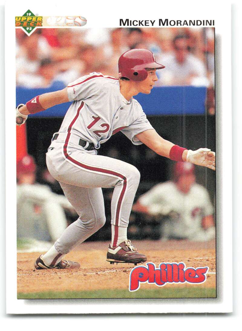 1992 Upper Deck #449 Mickey Morandini Philadelphia Phillies Image 1