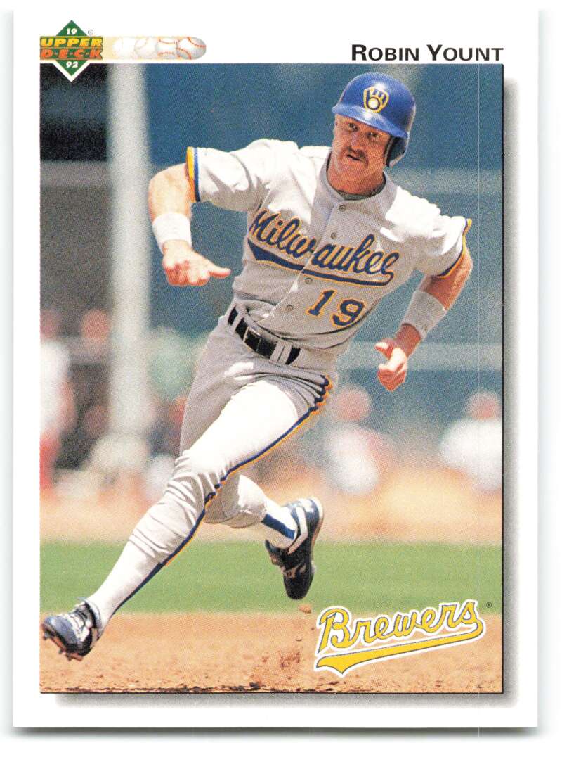 1992 Upper Deck #456 Robin Yount Milwaukee Brewers Image 1
