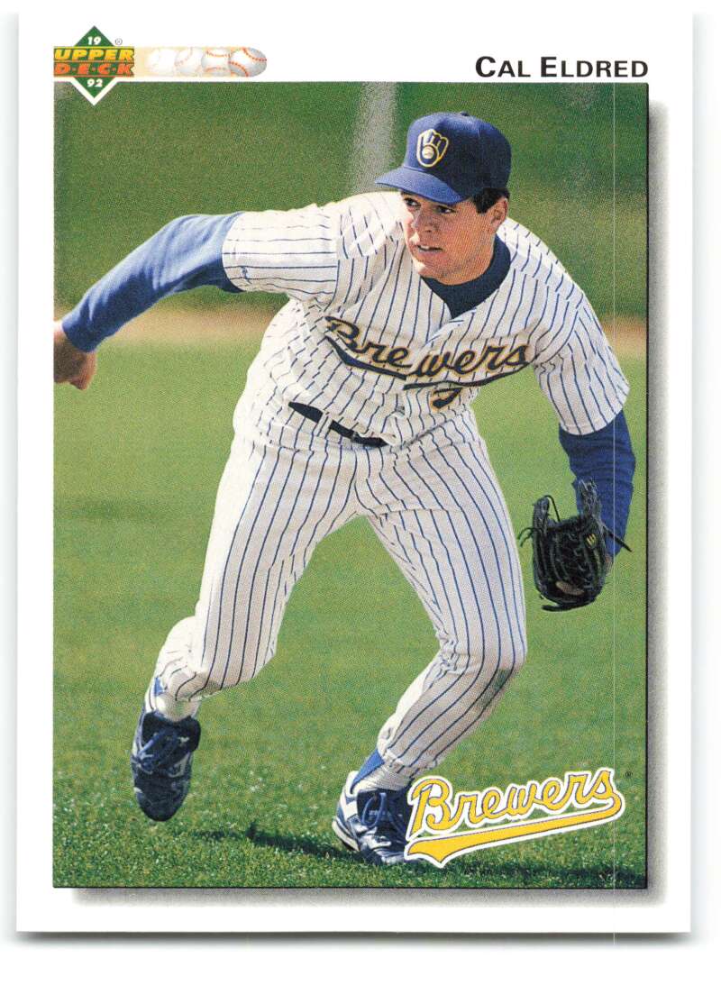 1992 Upper Deck #477 Cal Eldred Milwaukee Brewers Image 1