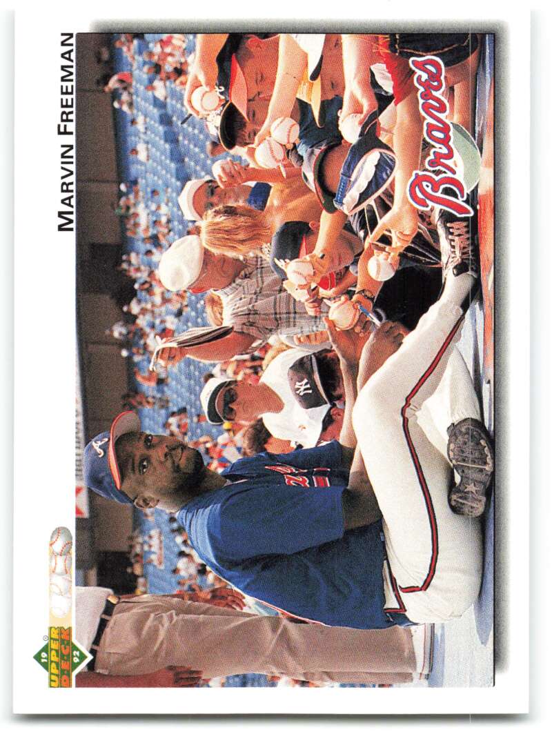 1992 Upper Deck #491 Marvin Freeman Atlanta Braves Image 1