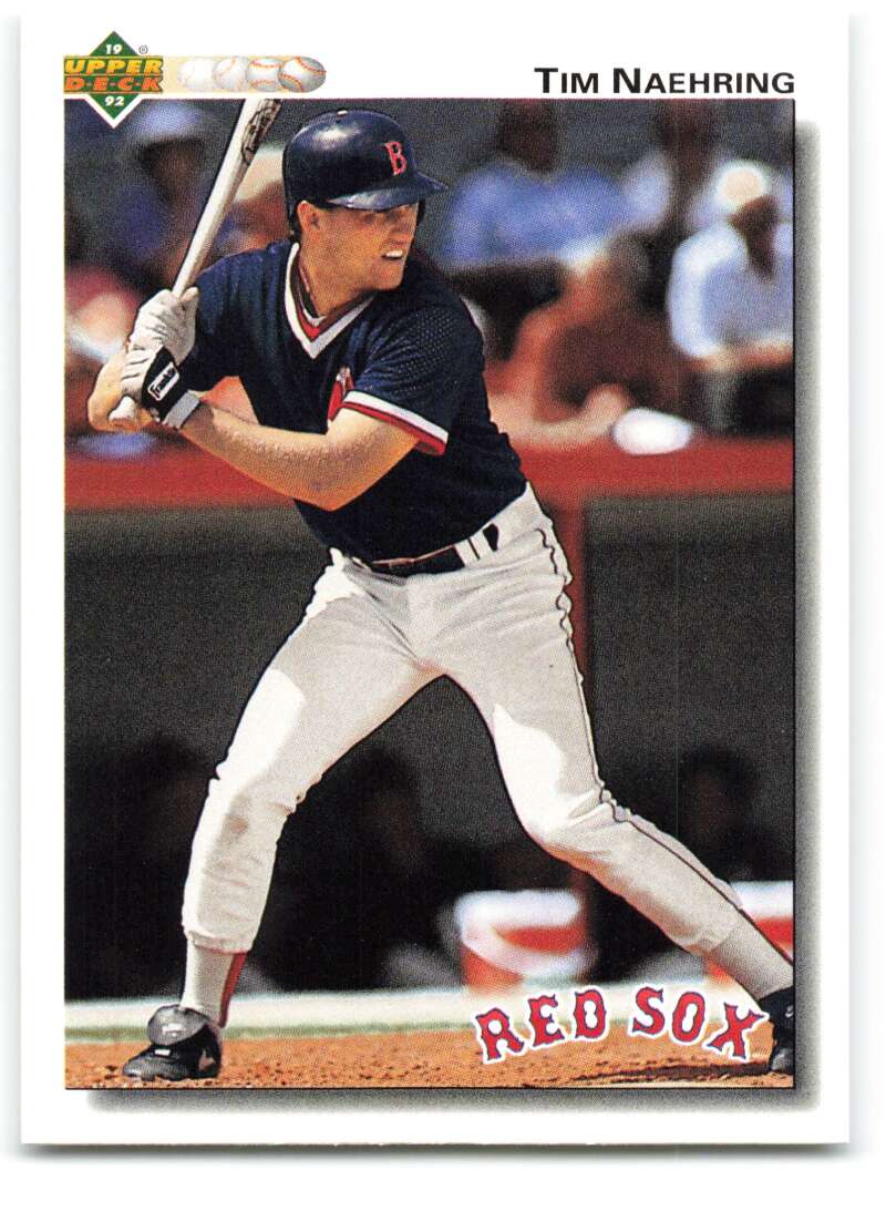 1992 Upper Deck #523 Tim Naehring Boston Red Sox Image 1