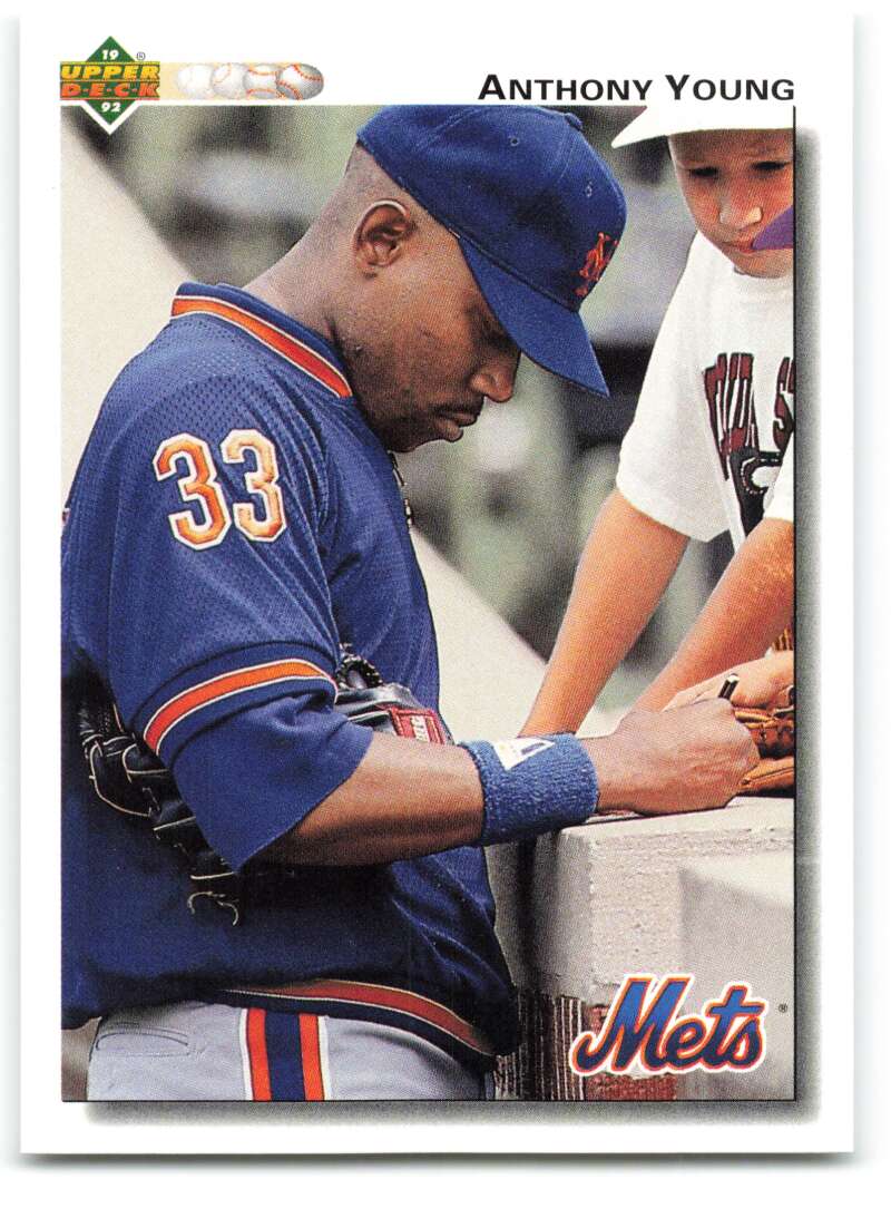 1992 Upper Deck #535 Anthony Young New York Mets Image 1