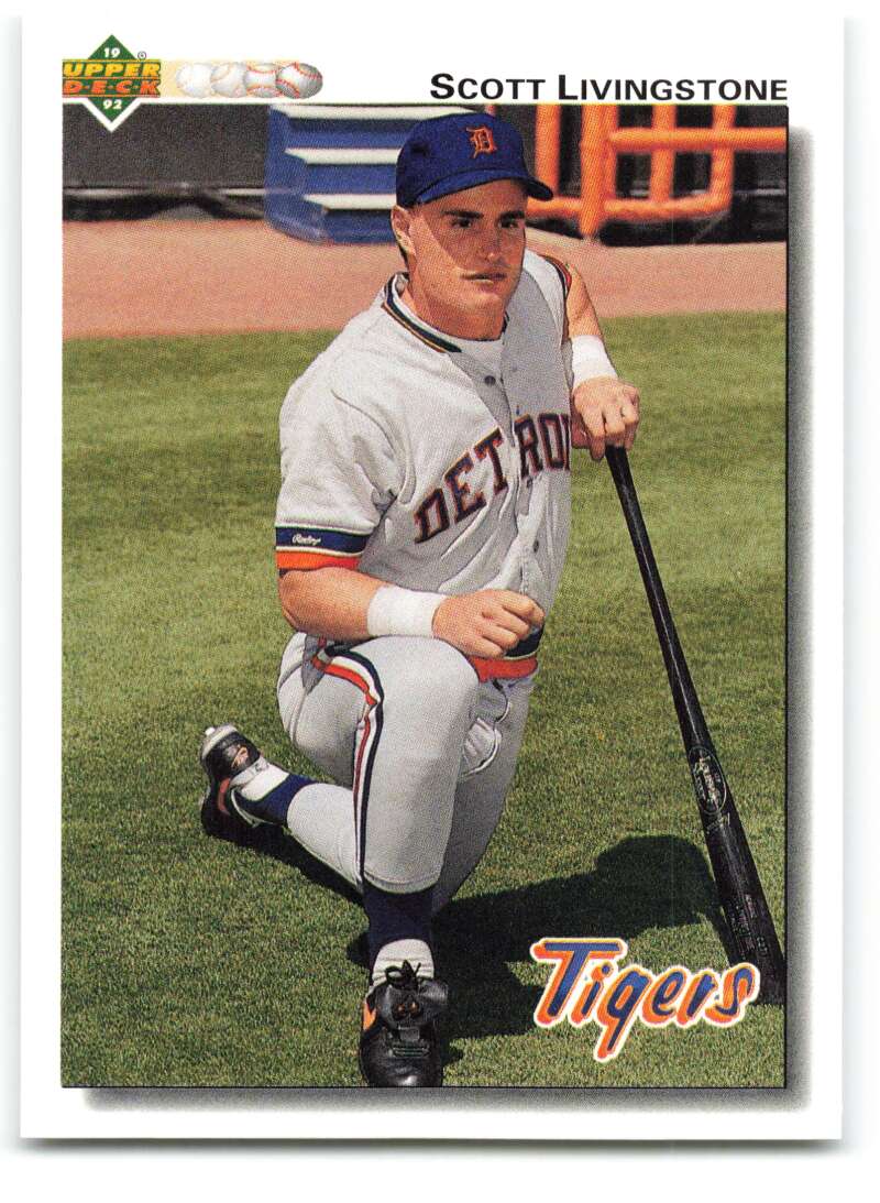1992 Upper Deck #538 Scott Livingstone Detroit Tigers Image 1
