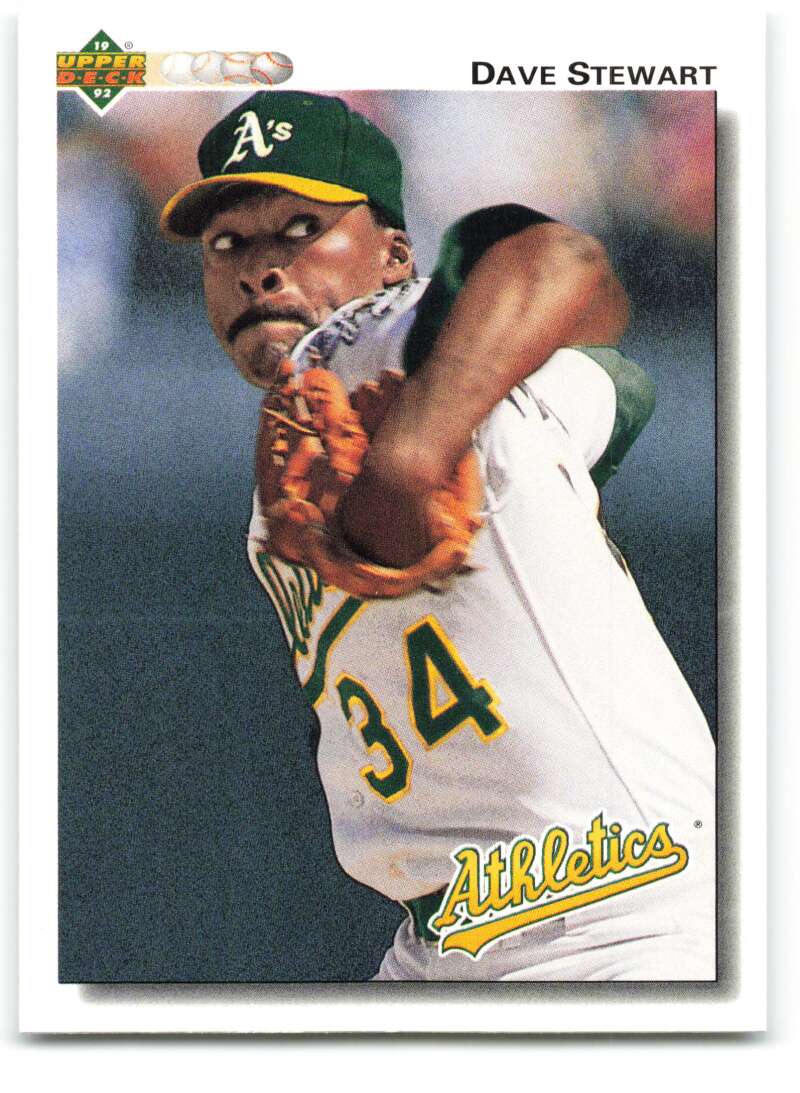 1992 Upper Deck #547 Dave Stewart Oakland Athletics Image 1