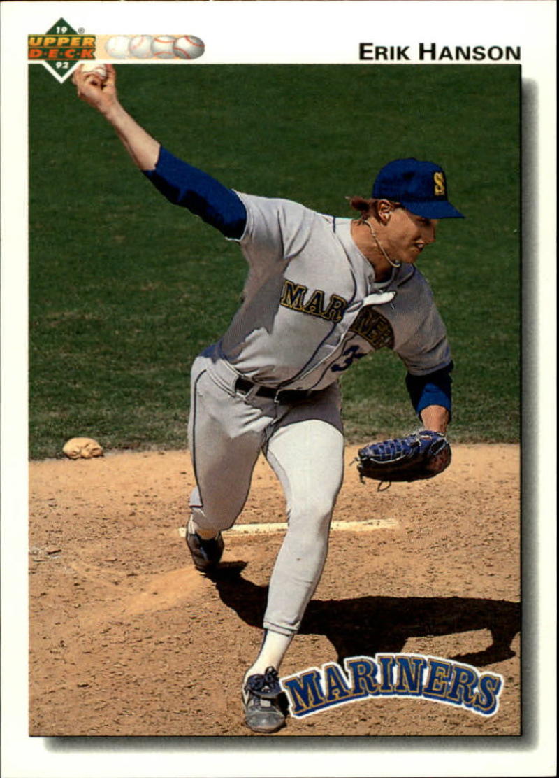 1992 Upper Deck #572 Erik Hanson Seattle Mariners Image 1