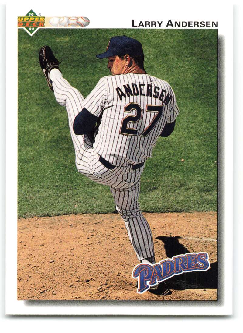 1992 Upper Deck #587 Larry Andersen San Diego Padres Image 1