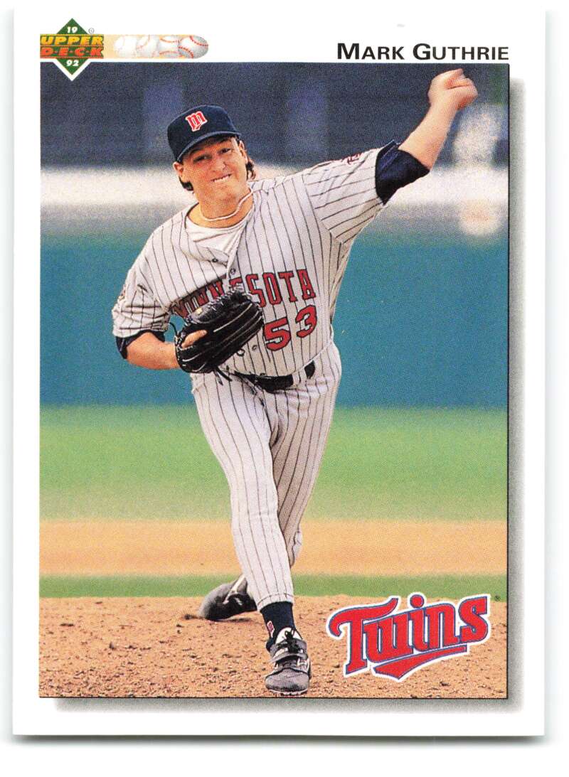 1992 Upper Deck #604 Mark Guthrie Minnesota Twins Image 1