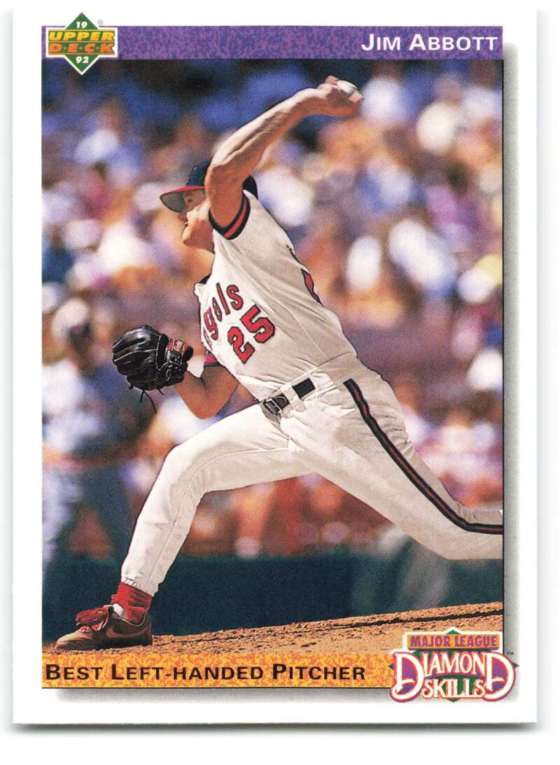 1992 Upper Deck #642 Jim Abbott DS California Angels Image 1
