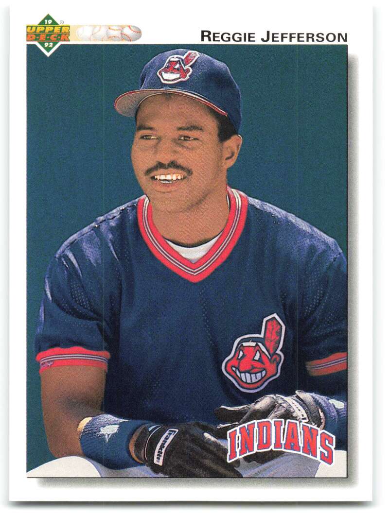 1992 Upper Deck #656 Reggie Jefferson Cleveland Indians Image 1
