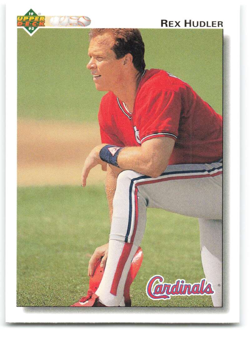 1992 Upper Deck #670 Rex Hudler St. Louis Cardinals Image 1