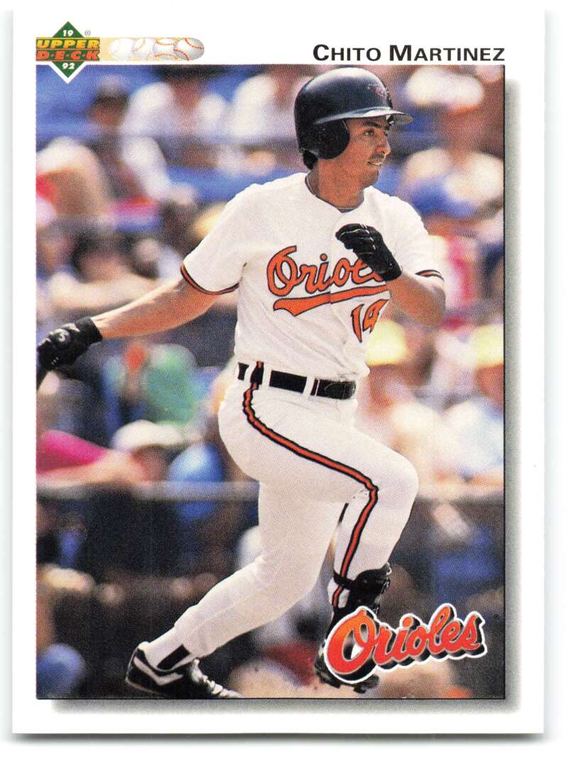 1992 Upper Deck #672 Chito Martinez Baltimore Orioles Image 1
