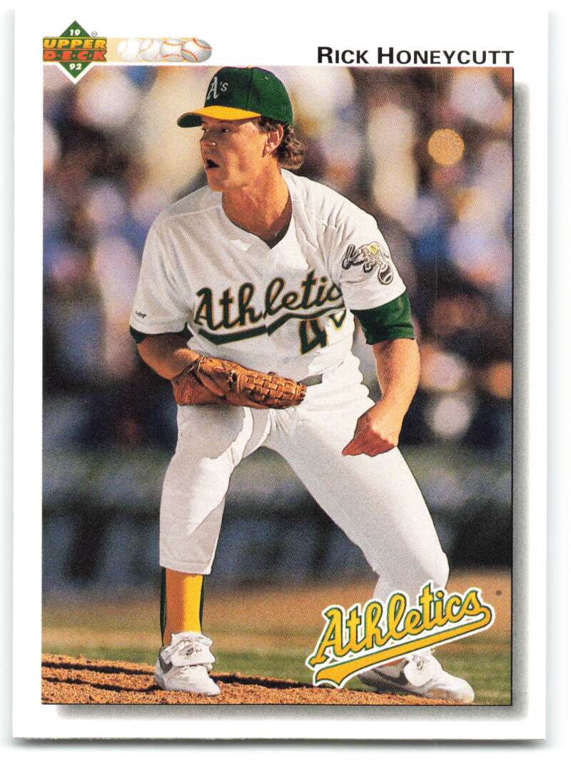 1992 Upper Deck #684 Rick Honeycutt Oakland Athletics Image 1