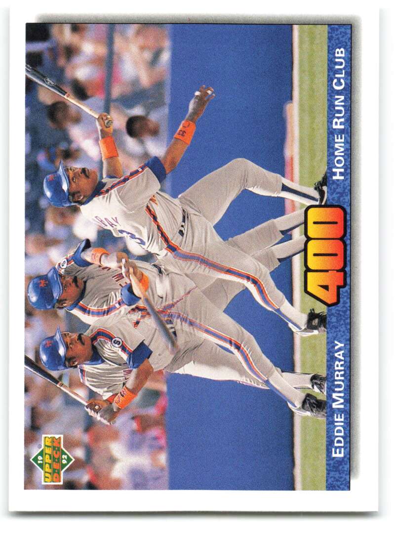1992 Upper Deck #728 Eddie Murray 400 HR New York Mets Image 1