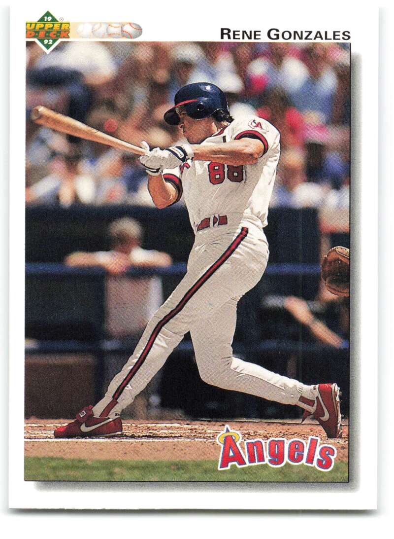 1992 Upper Deck #729 Rene Gonzales California Angels Image 1
