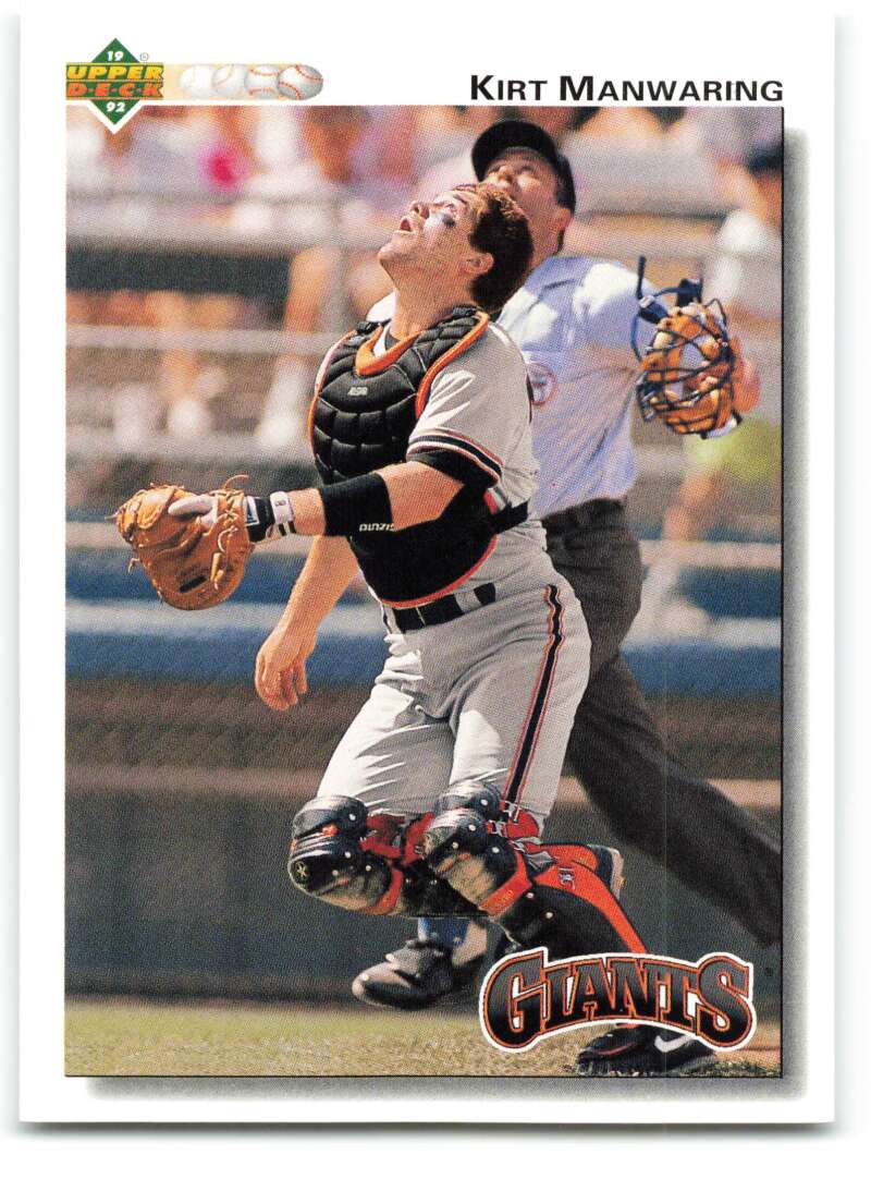 1992 Upper Deck #740 Kirt Manwaring San Francisco Giants Image 1