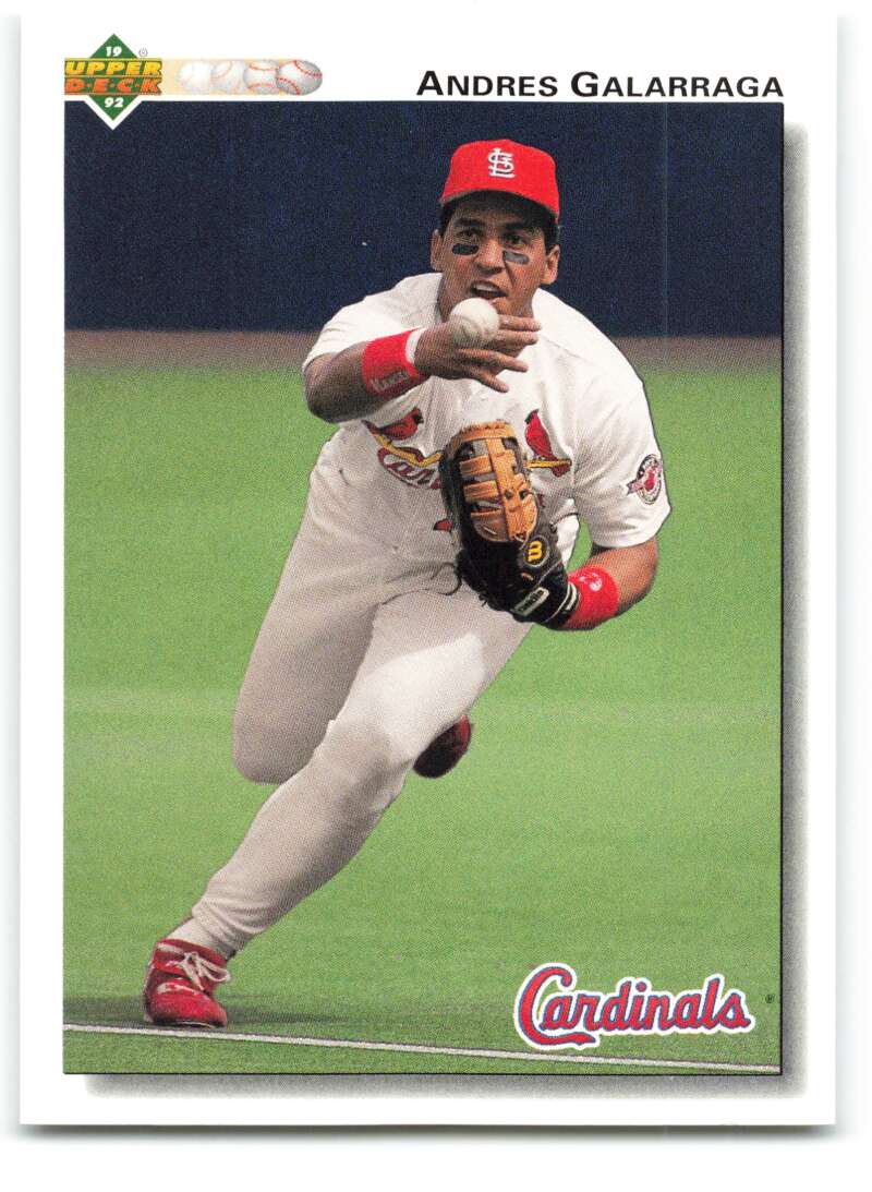 1992 Upper Deck #758 Andres Galarraga St. Louis Cardinals Image 1