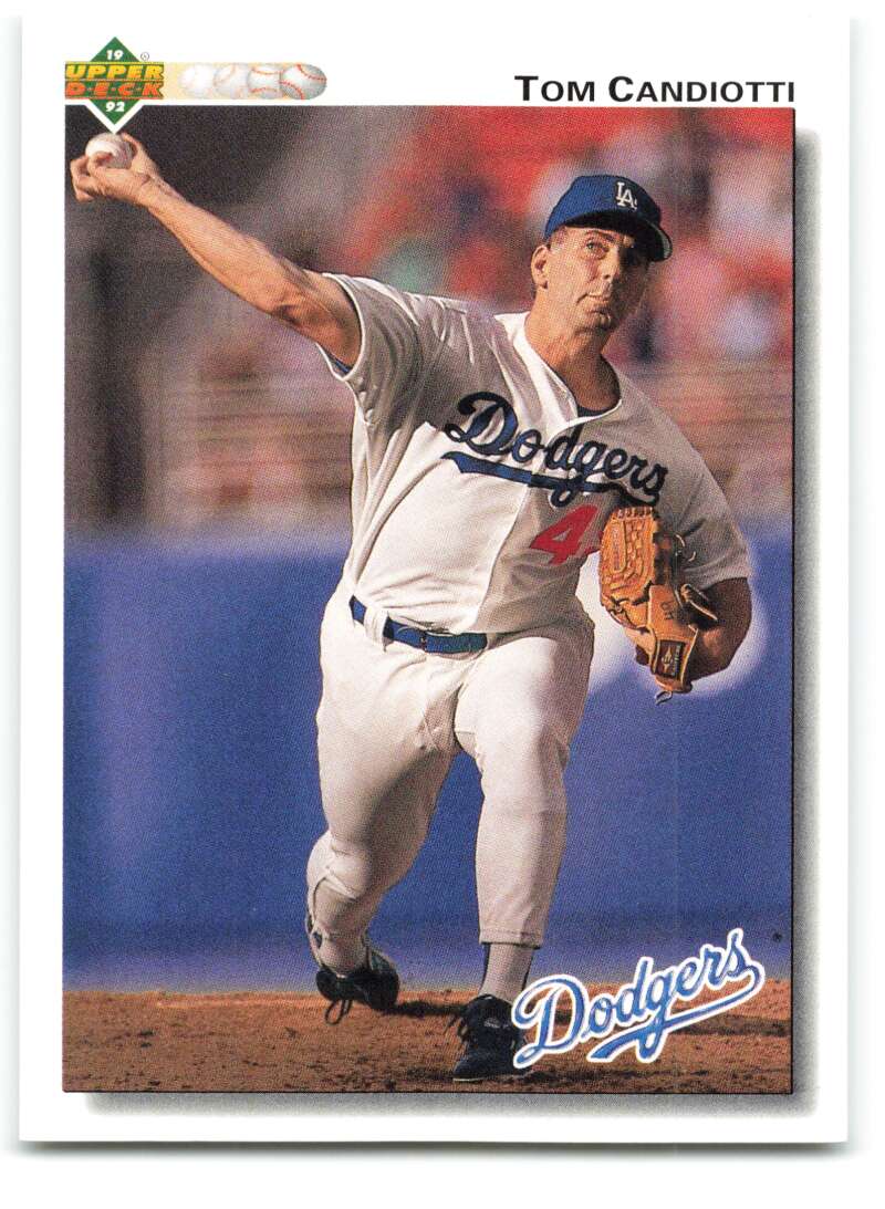 1992 Upper Deck #760 Tom Candiotti Los Angeles Dodgers Image 1