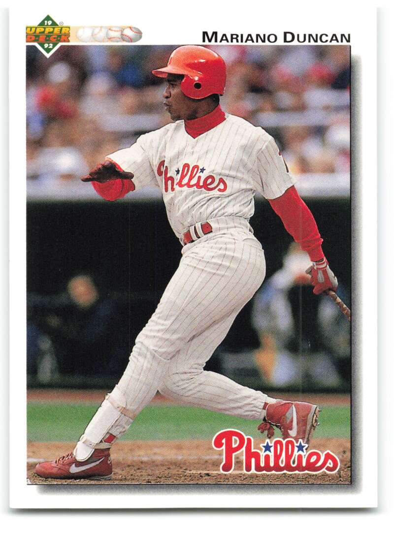 1992 Upper Deck #792 Mariano Duncan Philadelphia Phillies Image 1