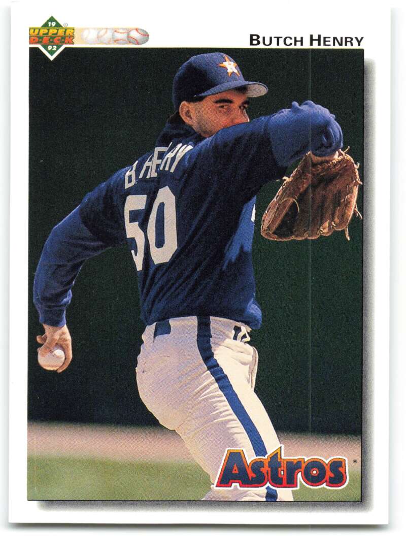 1992 Upper Deck #796 Butch Henry RC Rookie Houston Astros Image 1