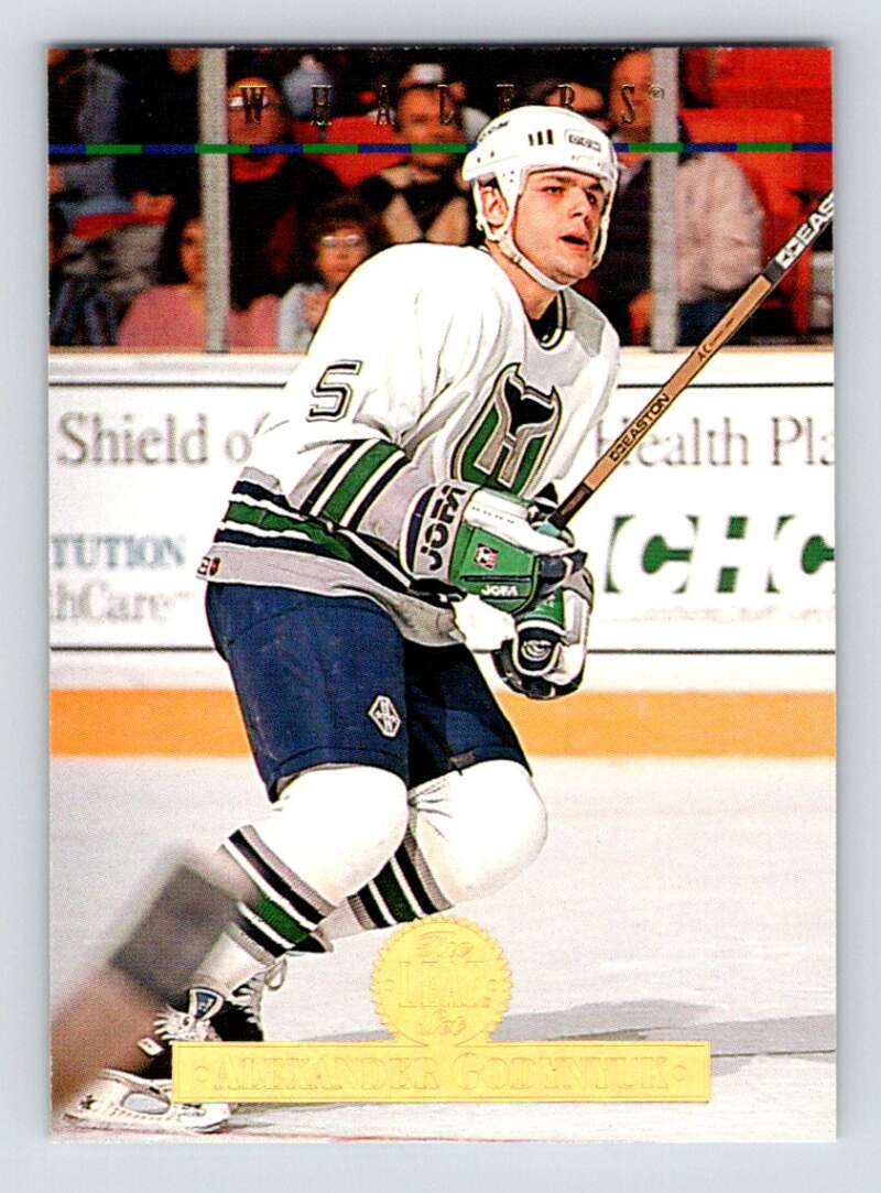 1994-95 Leaf #29 Alexander Godynyuk Hartford Whalers Image 1