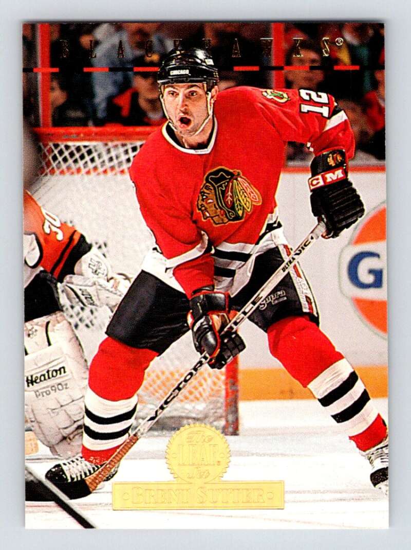 1994-95 Leaf #30 Brent Sutter Chicago Blackhawks Image 1