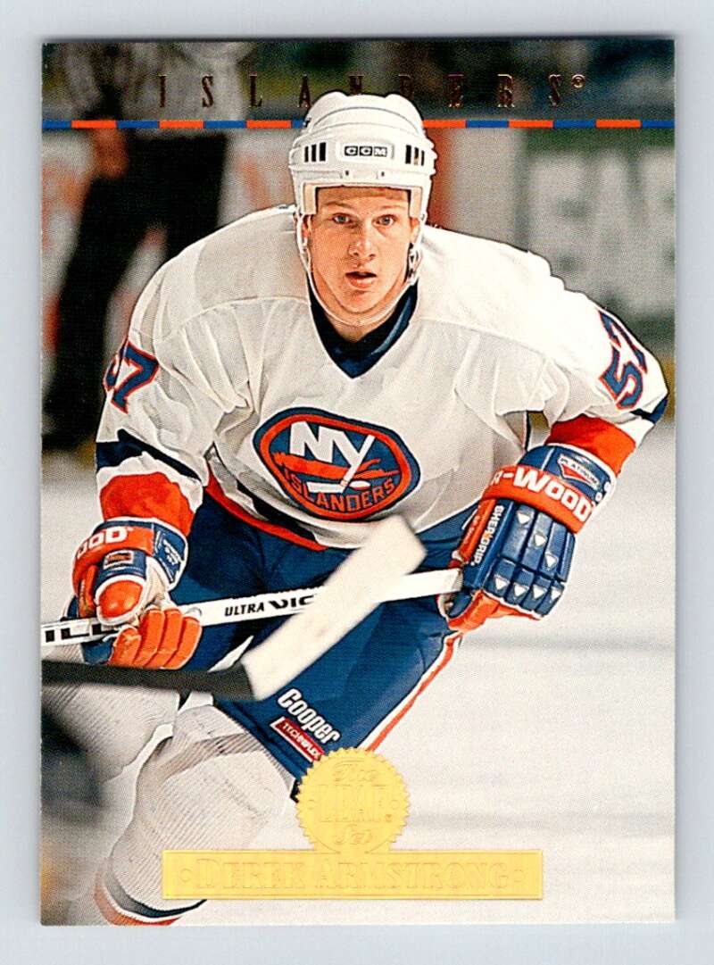 1994-95 Leaf #51 Derek Armstrong RC Rookie New York Islanders Image 1