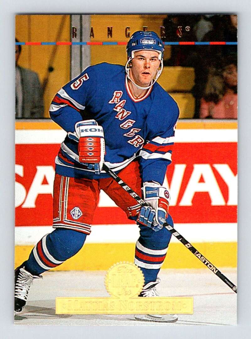 1994-95 Leaf #57 Mattias Norstrom New York Rangers Image 1