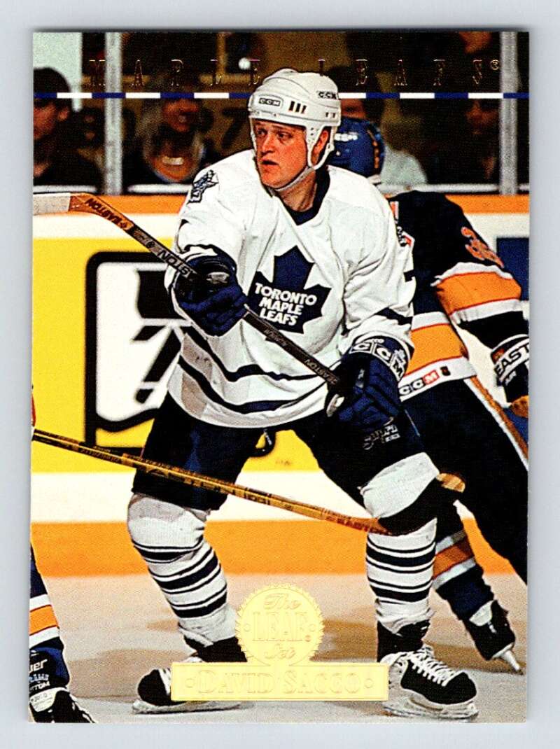 1994-95 Leaf #58 David Sacco Toronto Maple Leafs Image 1