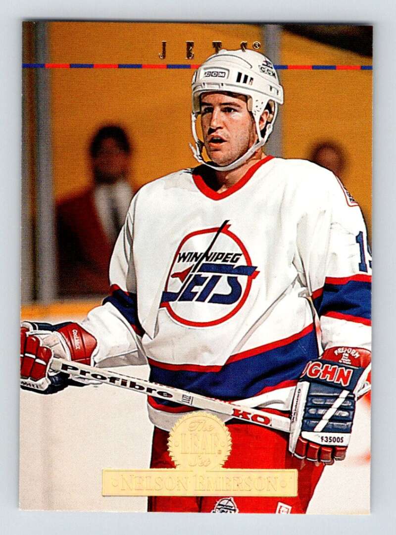 1994-95 Leaf #80 Nelson Emerson Winnipeg Jets Image 1