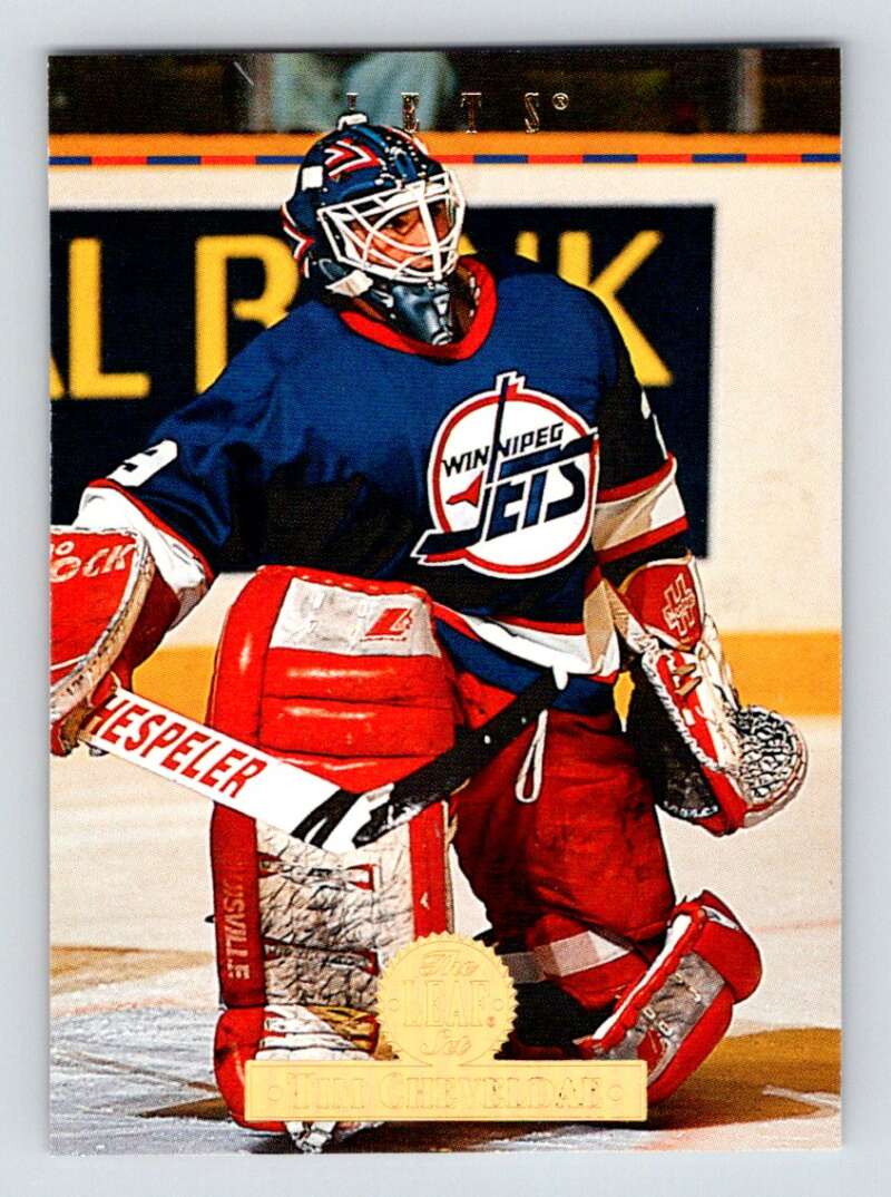 1994-95 Leaf #81 Tim Cheveldae Winnipeg Jets Image 1