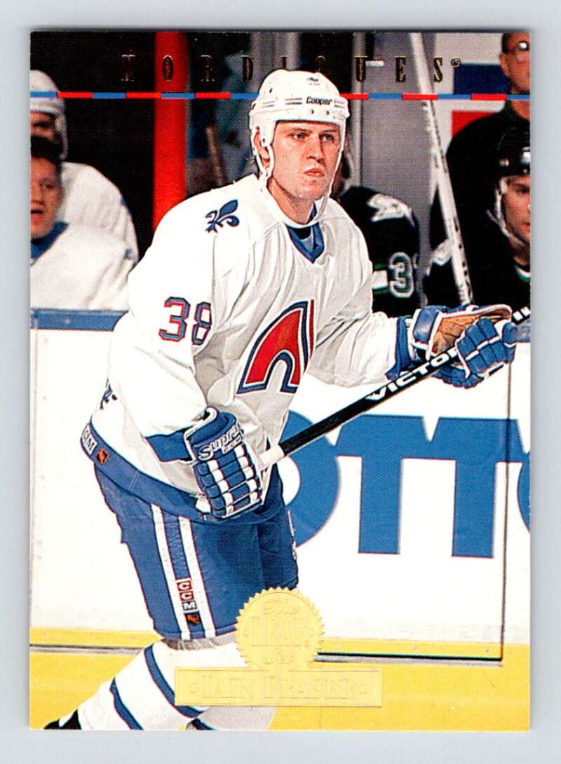 1994-95 Leaf #105 Iain Fraser Quebec Nordiques Image 1
