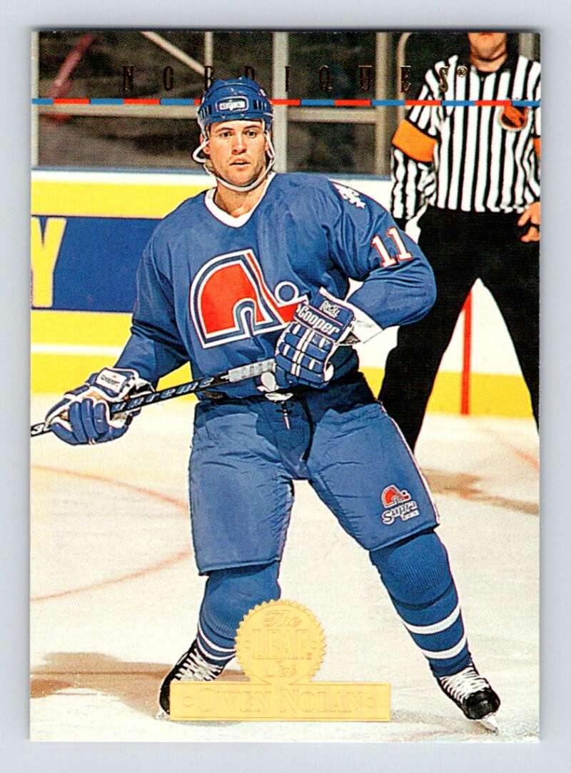 1994-95 Leaf #144 Owen Nolan Quebec Nordiques Image 1
