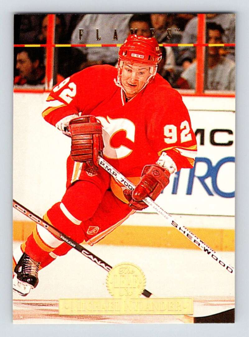 1994-95 Leaf #149 Michael Nylander Calgary Flames Image 1