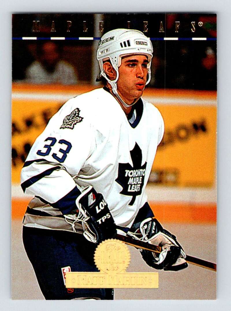 1994-95 Leaf #159 Matt Martin Toronto Maple Leafs Image 1