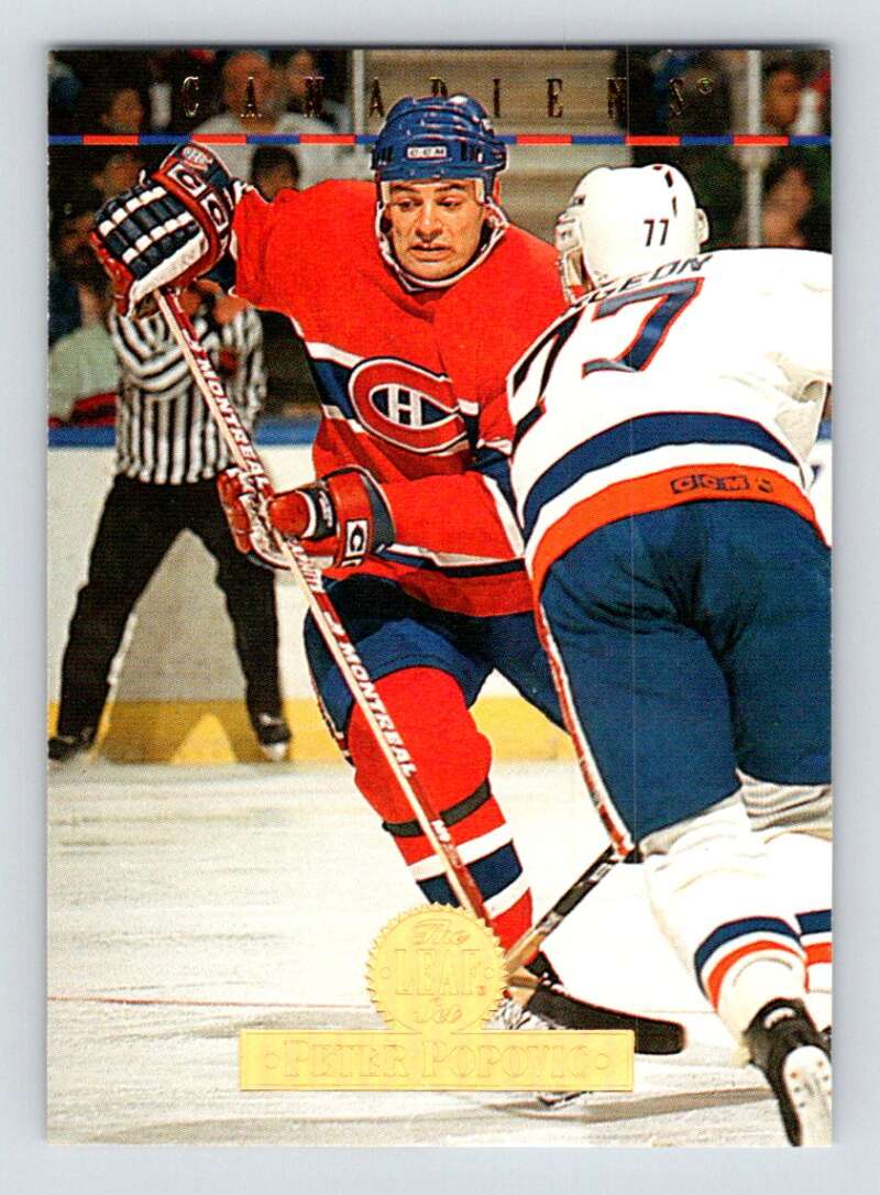 1994-95 Leaf #176 Peter Popovic Montreal Canadiens Image 1