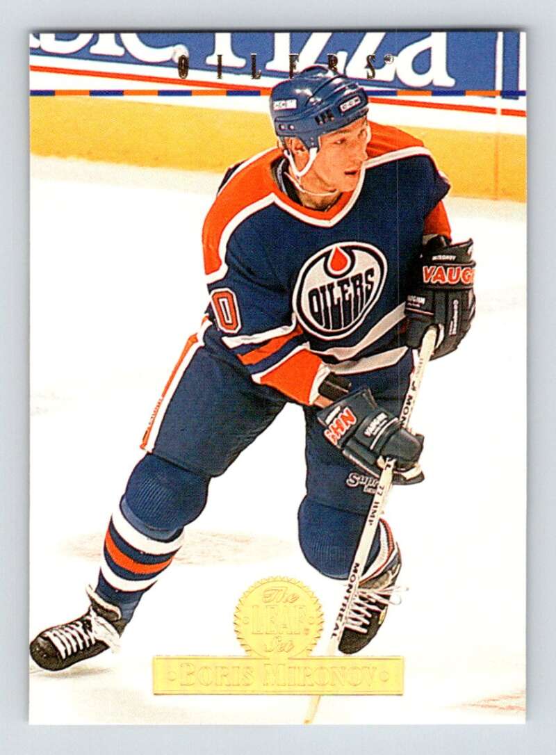 1994-95 Leaf #179 Boris Mironov Edmonton Oilers Image 1