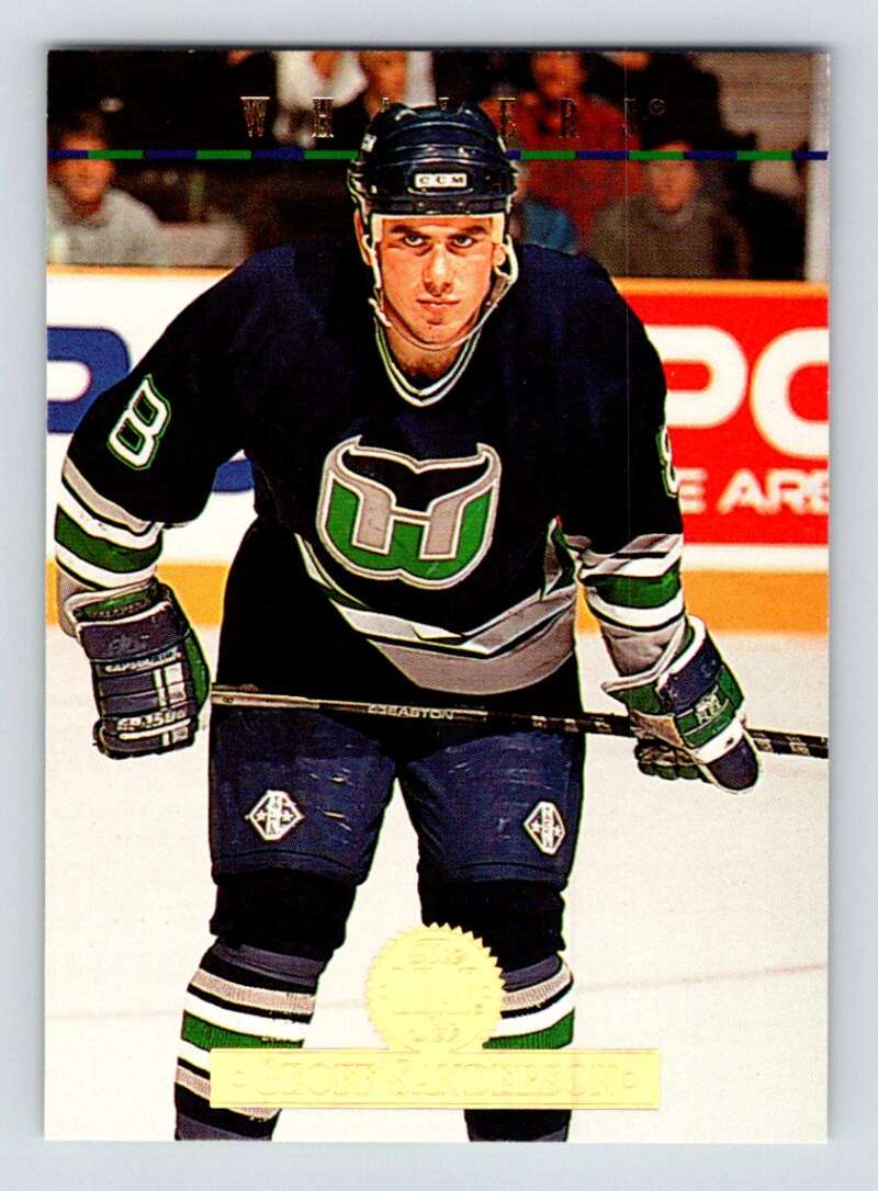 1994-95 Leaf #219 Geoff Sanderson Hartford Whalers Image 1