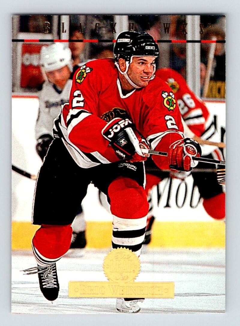 1994-95 Leaf #221 Eric Weinrich Chicago Blackhawks Image 1