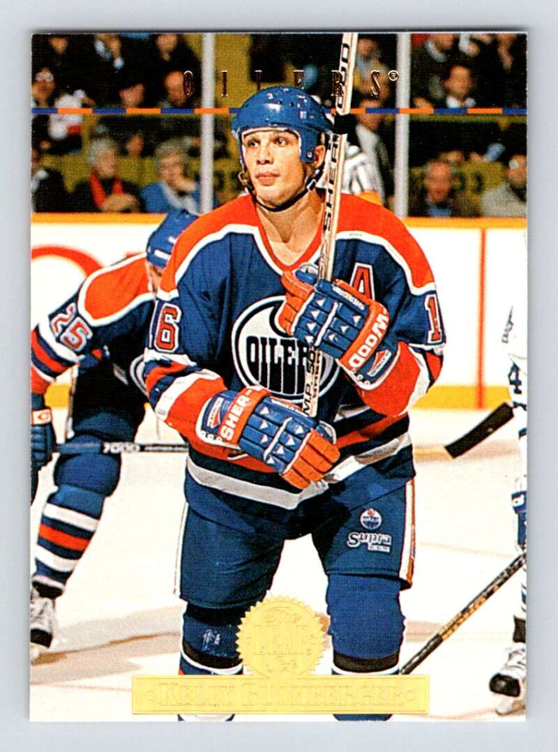 1994-95 Leaf #333 Kelly Buchberger Edmonton Oilers Image 1