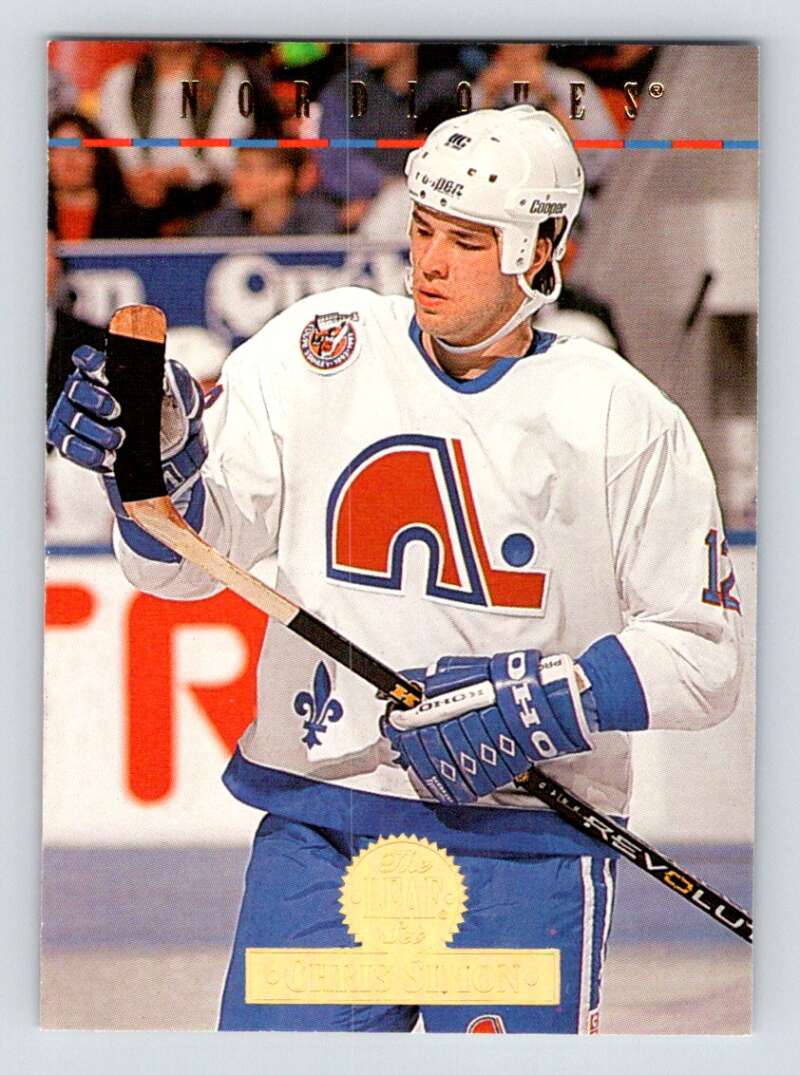 1994-95 Leaf #339 Chris Simon Quebec Nordiques Image 1