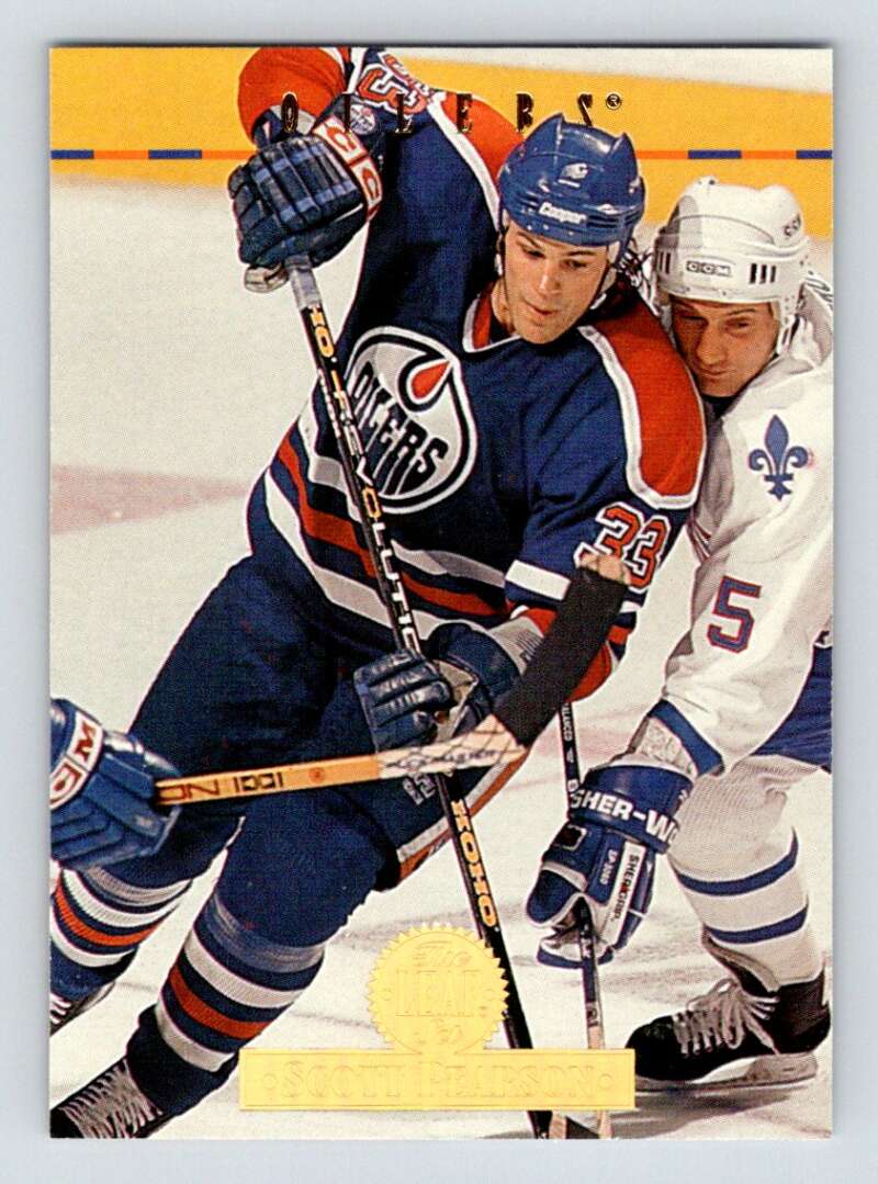 1994-95 Leaf #349 Scott Pearson Edmonton Oilers Image 1