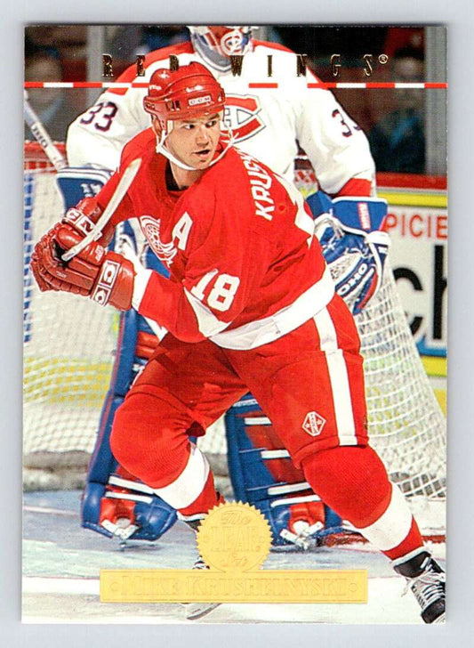 1994-95 Leaf #438 Mike Krushelnyski  Detroit Red Wings  Image 1