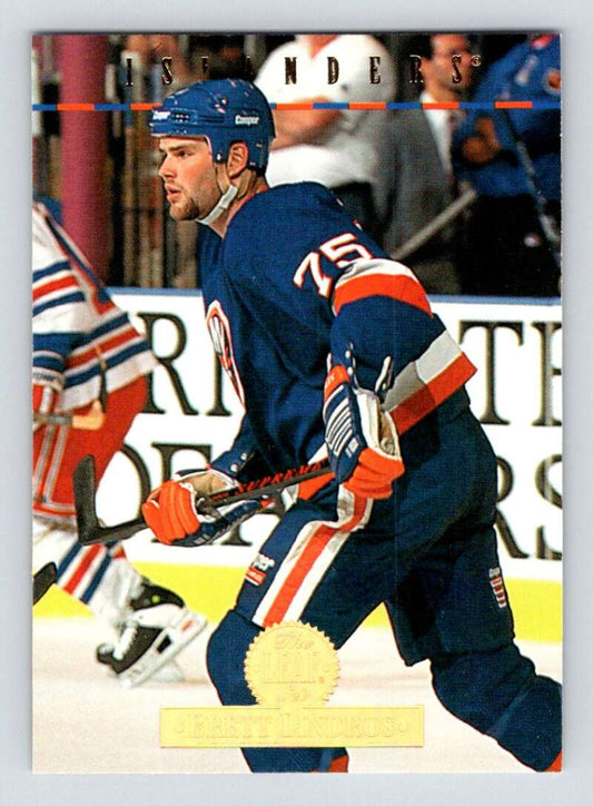 1994-95 Leaf #445 Brett Lindros  New York Islanders  Image 1