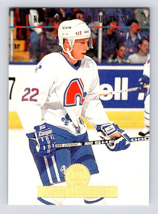 1994-95 Leaf #447 Janne Laukkanen  Quebec Nordiques  Image 1